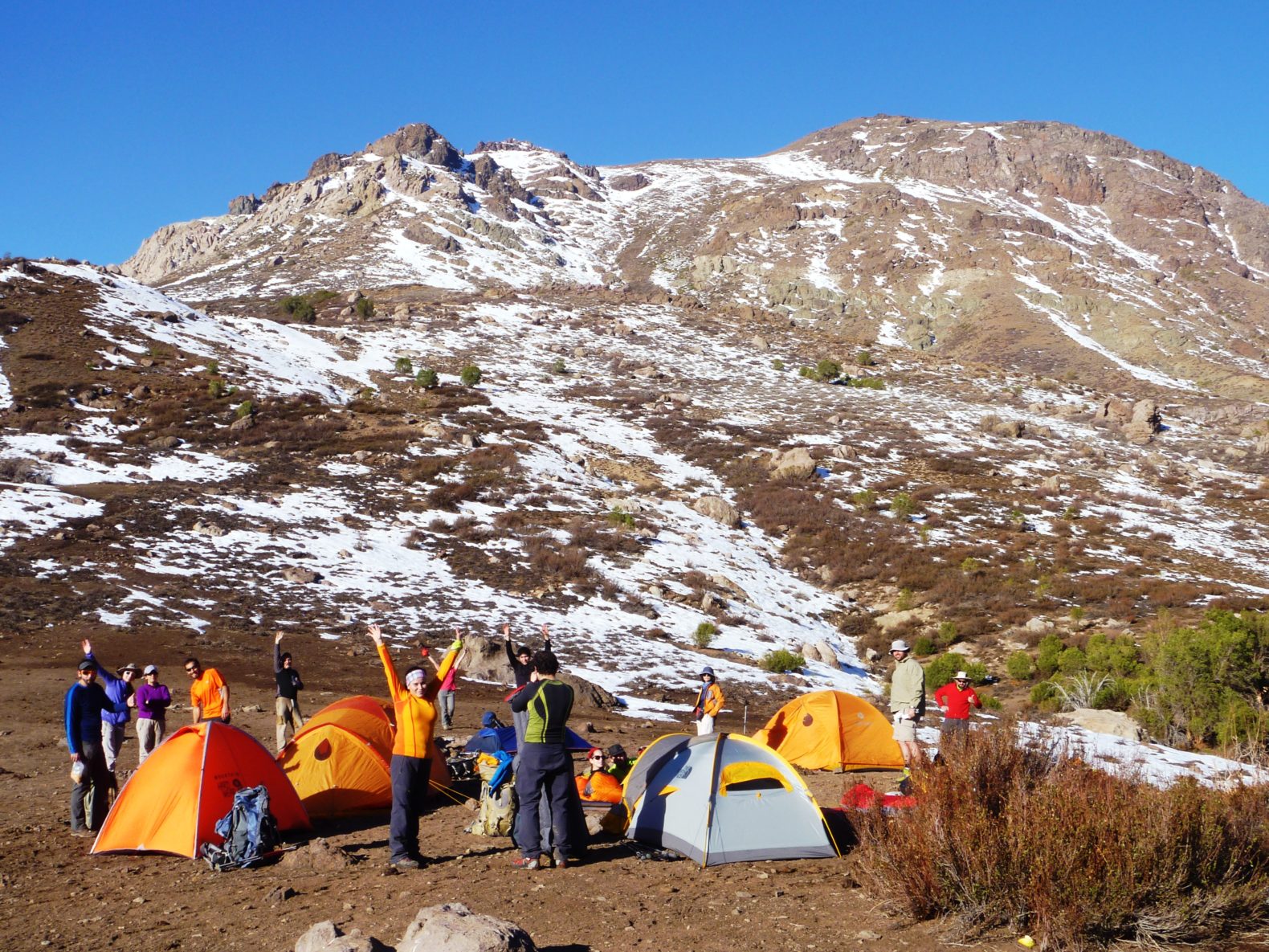 Travesía invernal: La Ermita-Los Azules-El Manzano y cerro Terremoto 13 y 14 de Agosto